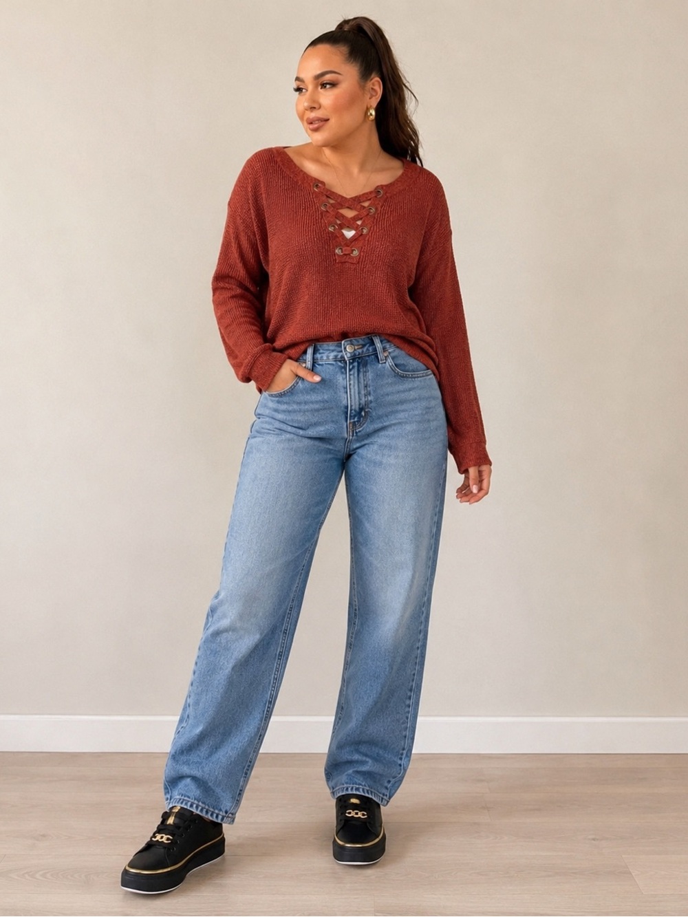 American Eagle Boho-Chic Sweater Comfort and Style
